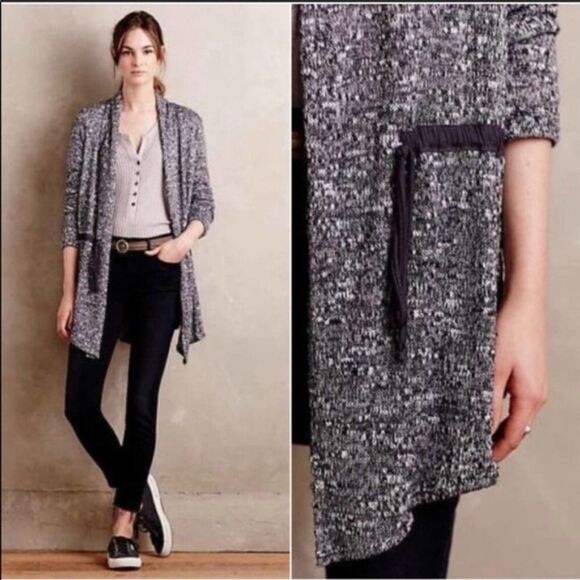 Anthropologie Dolan Contrast Anorak Cardigan - Picture 9 of 10